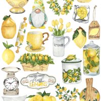Скрапбук стикери за декорация планер лимони lemonade самозалепващ лист А5 - различни видове, снимка 5 - Други - 37613792