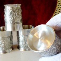 Чаша за ракия,шот от калай,средновековен поход. , снимка 9 - Антикварни и старинни предмети - 44237137