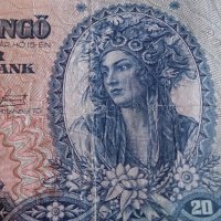 Колекционерска банкнота 20 Пенгова 1941год. Унгария - 14725, снимка 4 - Нумизматика и бонистика - 29077974
