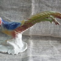 Голяма порцеланова фигура на папагал., снимка 2 - Антикварни и старинни предмети - 38184967
