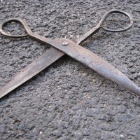 Кована абаджийска ножица , снимка 3 - Антикварни и старинни предмети - 29958509