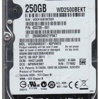 WD Black серия 250 GB хард WD2500BEKT, снимка 1 - Твърди дискове - 35172176