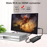 Dingsun RCA към HDMI конвертор, композитен към HDMI конвертор, AV към HDMI адаптер, снимка 5 - Приемници и антени - 42430299