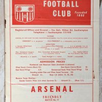 Книги Футбол - Програми: Southampton F.C. - Arsenal - 1966, снимка 1 - Енциклопедии, справочници - 36967467