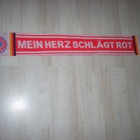 Оригинален плетен футболен фен шал на Байерн Мюнхен Bayern München от сезон 2007/08 с голям размер, снимка 5 - Фен артикули - 35135337