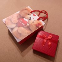 Посребрено Колие Сърце + Кутийка + Торбичка розов кварц Подарък за жена, снимка 3 - Романтични подаръци - 37266587