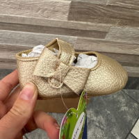 Буйки в златисто , снимка 3 - Бебешки обувки - 44554149