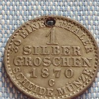 Сребърна монета 1 грошен 1870г. Вилхелм първи Клеве Прусия 61681, снимка 1 - Нумизматика и бонистика - 42887143