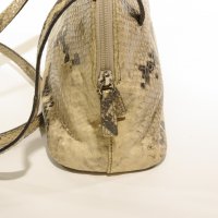 Дамска чанта инстинска змийска кожа REAL LEATHER, снимка 4 - Чанти - 36835255