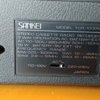 Радиокасетофон Sankei TCR Stereo1000M, снимка 6 - Радиокасетофони, транзистори - 37921342