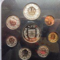 Сет монети Швейцария 1985г., снимка 3 - Нумизматика и бонистика - 36693875