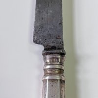 Стар сребърен нож №1532, снимка 7 - Антикварни и старинни предмети - 35160897