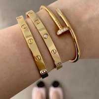 Cartier гривна в кутия, снимка 4 - Гривни - 36441790