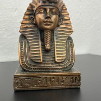 Метален бюст на Тутанкамон. №4737, снимка 3 - Колекции - 42892017