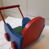 Дървена бебешка количка за кукли , снимка 4 - Кукли - 31362854