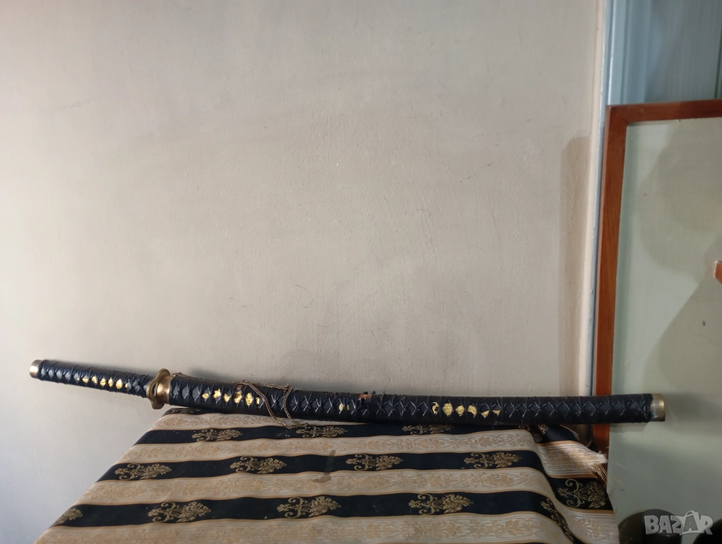 Самурайски меч Катана с дървена ножница, снимка 1