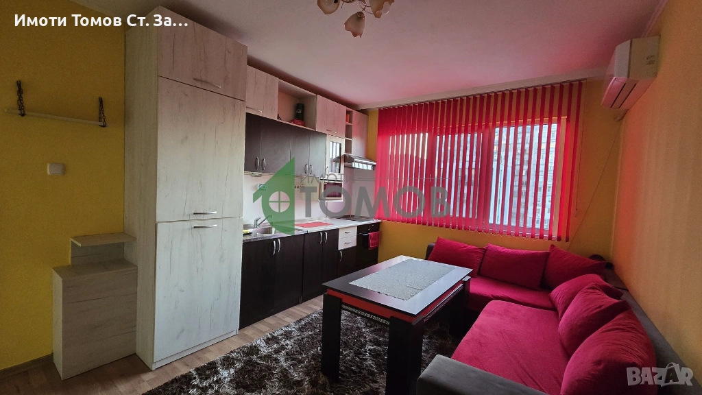 Обзаведен двустаен апартамент под наем в кв. Казански, снимка 1