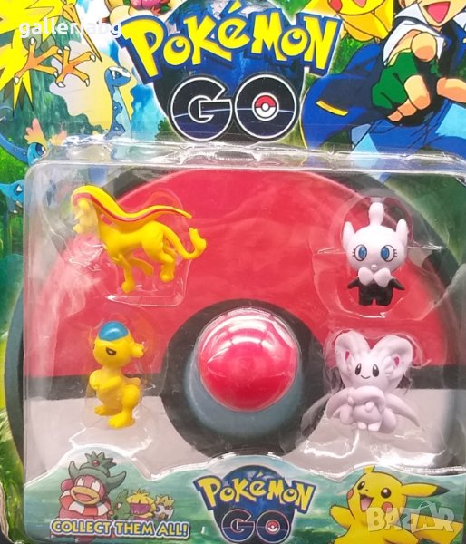 Комплект с фигурки на Покемон (Pokemon, Pikachu), снимка 1