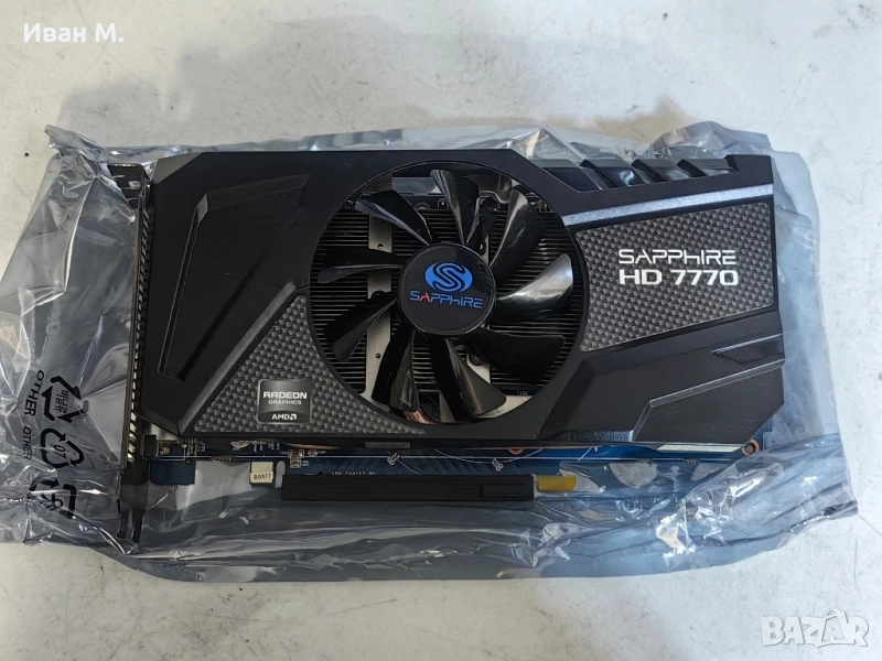 Видеокарта AMD RADEON SAPPHIRE 7770 , снимка 1
