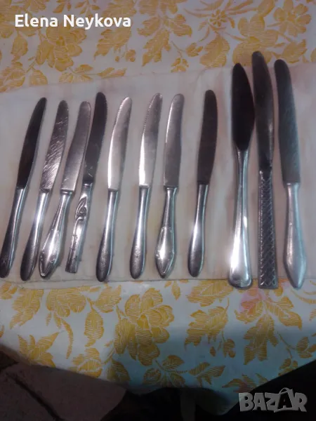 Различни видове български запазени ножове цена 15лв за 11броя, снимка 1
