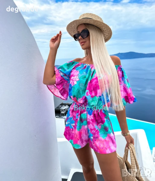 Цветен летен гащеризон, снимка 1