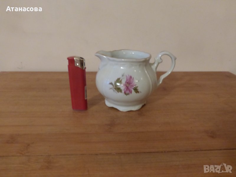 Каничка за мляко латиера български порцелан Коста Йорданов Видин 1960 г, снимка 1