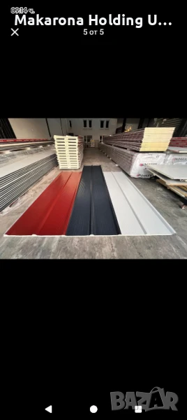 Покривен термопанел 40мм дебелина 3 ребра, снимка 1