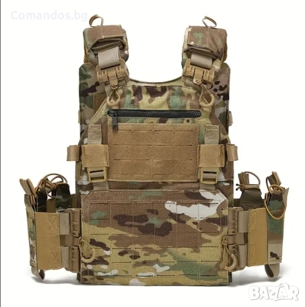 Тактическа жилетка с бързо освобождаване (Multicam) , снимка 1