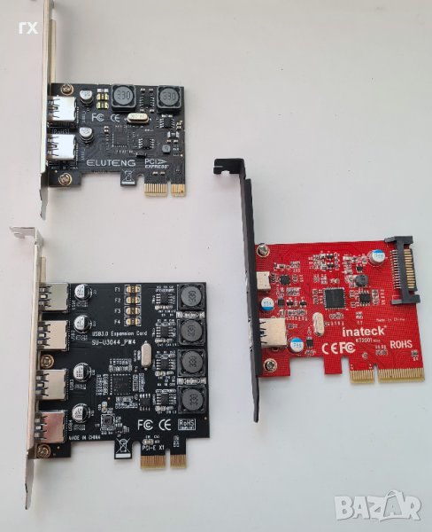 USB 3 PCI-E Inateck 2 порта Type c и USB 3.1, снимка 1