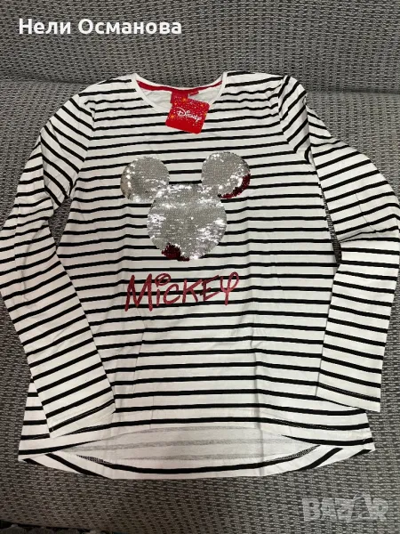 Блузка Дисни и зелен суитшърт, снимка 1