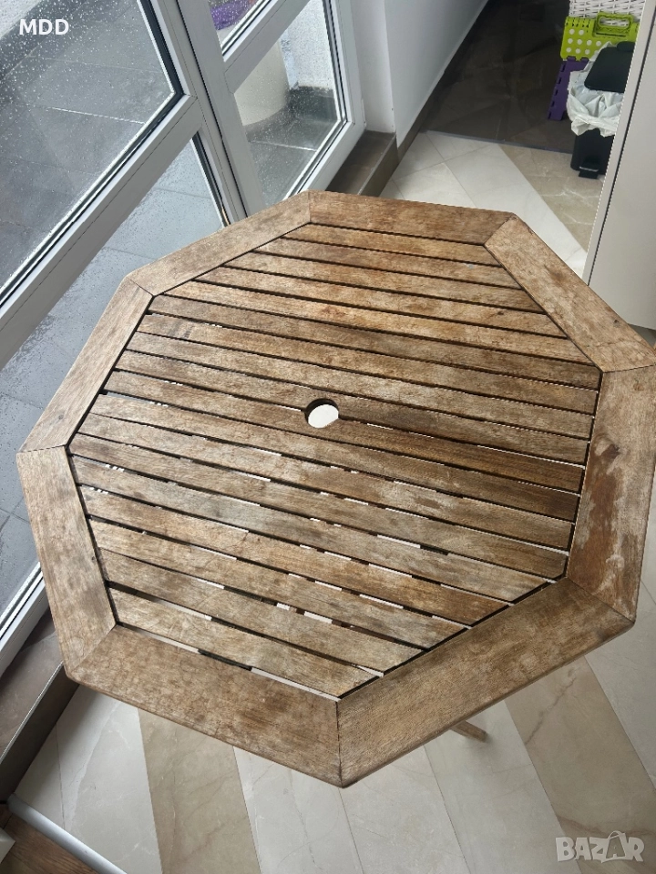 Градинска маса с два стола, снимка 1