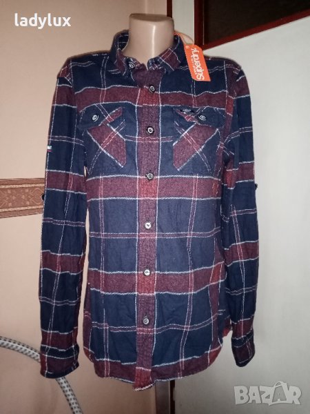 SuperDry, Оригинална Зимна Мъжка Риза, Размер М. Код 1888, снимка 1