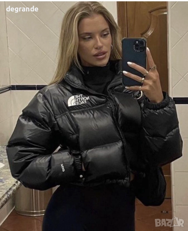 Дамско зимно яке The North Face налично в Бяло и Черно, снимка 1