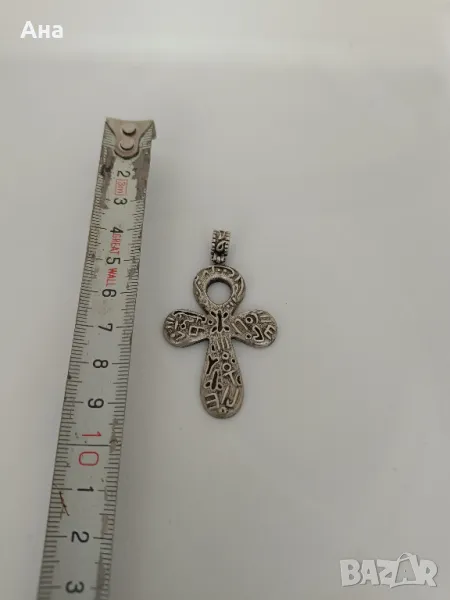 Масивен сребърен кръст , снимка 1
