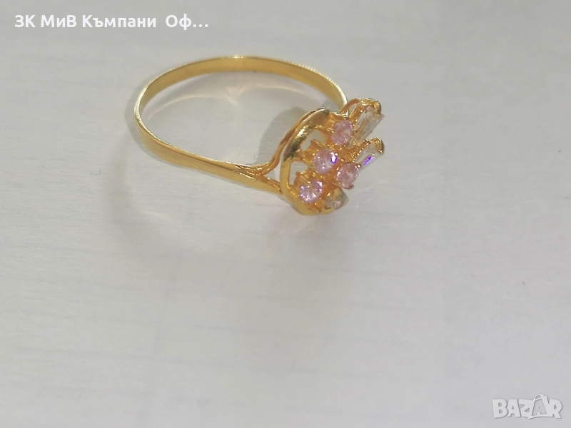 Уникален дамски златен пръстен - 2.21гр. - 21.60K, снимка 1