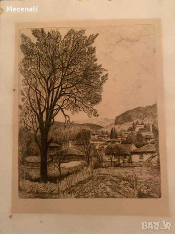 ДАНАИЛ ИГНАТОВ акватинта, снимка 1