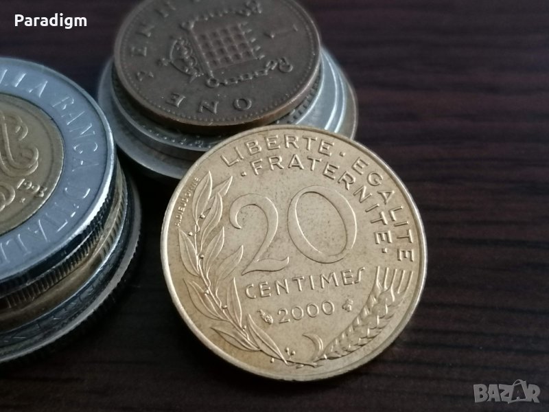 Монета - Франция - 20 сентима | 2000г., снимка 1