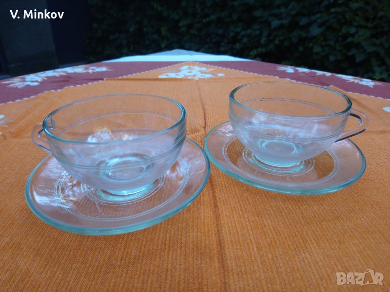 Стъклен сервиз за чай/кафе, снимка 1