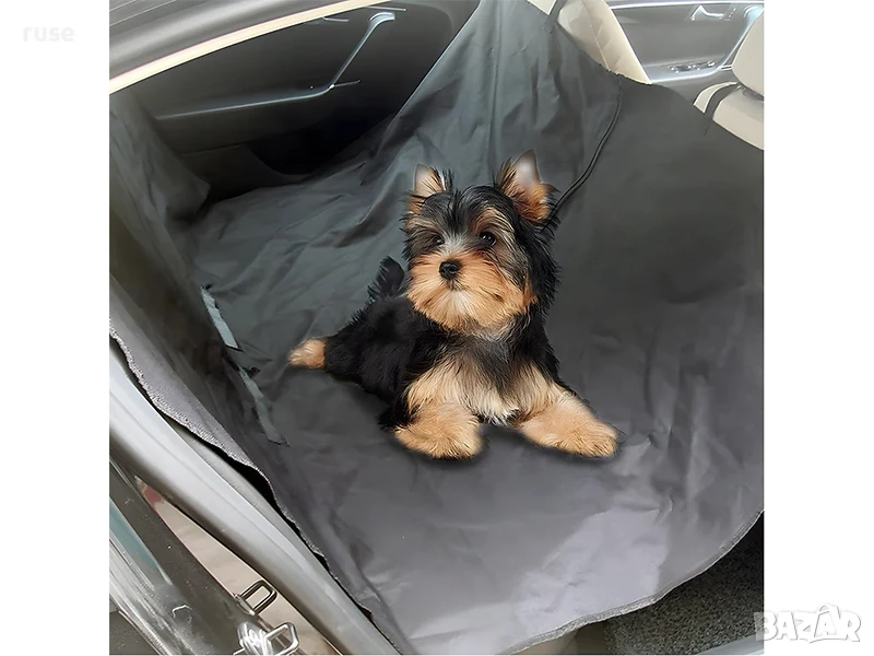 НОВИ! Покривало за задна седалка с отвори за предпазни колани и цип, снимка 1