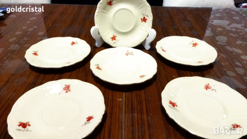 Стар немски порцелан чинии, снимка 1