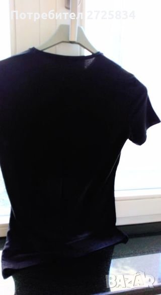 Тишърт Sisley, размер S, черен, снимка 1