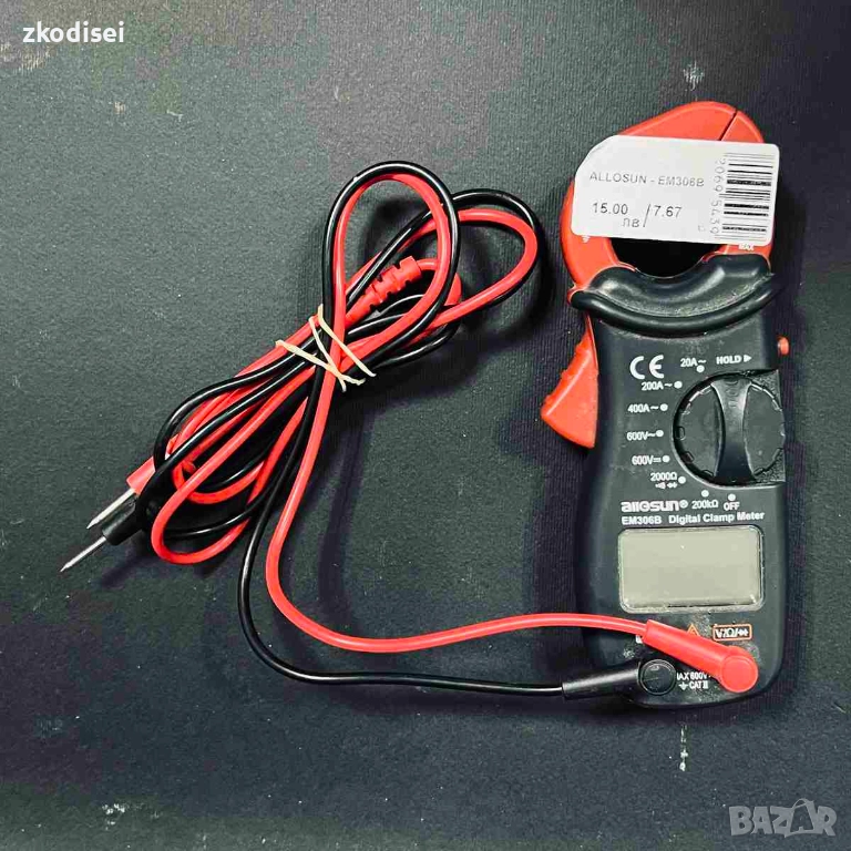 Амперклещи ALLOSUN EM306B, снимка 1