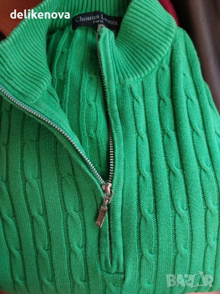 Christian Lacroix. France Size L Прекрасен поло пуловер , снимка 1