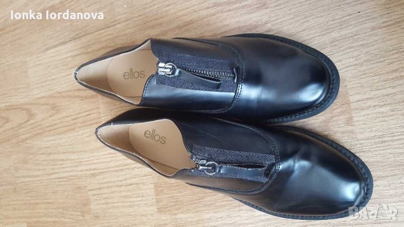 Черни кожени обувки, Номер 39, снимка 1