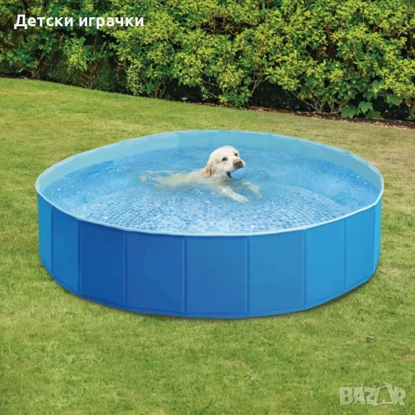 Басейн за домашни любимци Intex, 152 x 30 cм, Сгъваем, Син, снимка 1