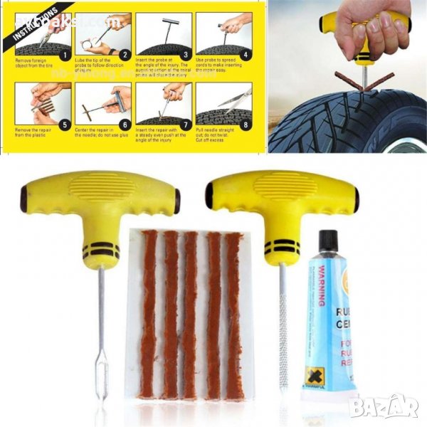 Авариен Ремонтен Комплект за Спукани Гуми -030, снимка 1