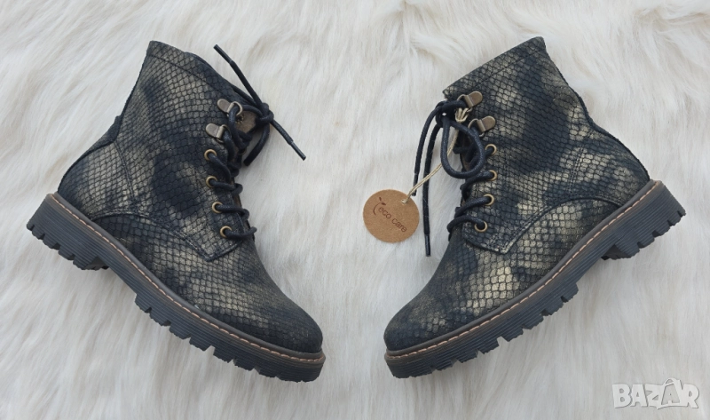 Детски боти естествена кожа подплатени с вълна №30 - НОВИ, снимка 1