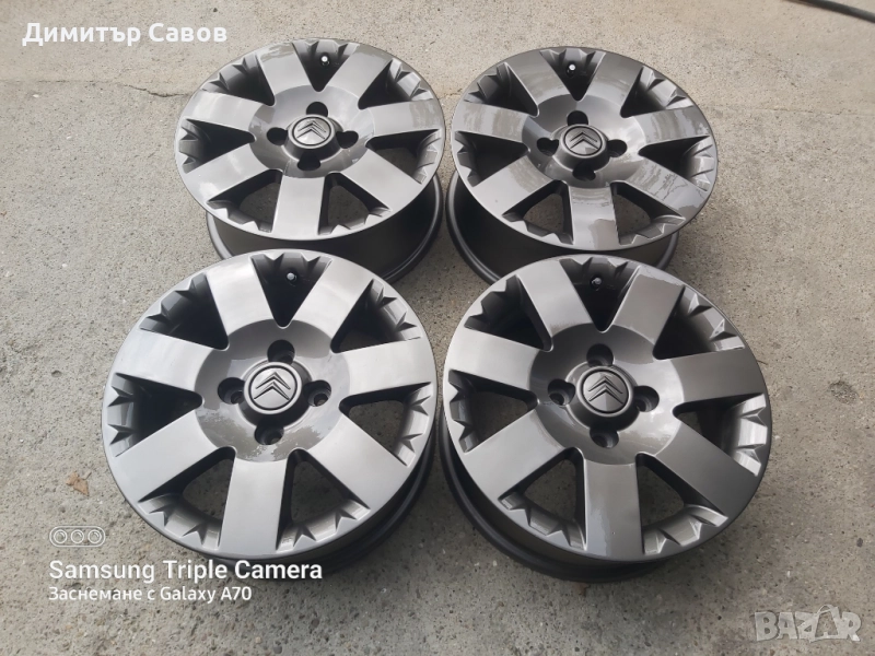 4 броя алуминиеви джанти за Citroen C3,C4,Berlingo 15, снимка 1