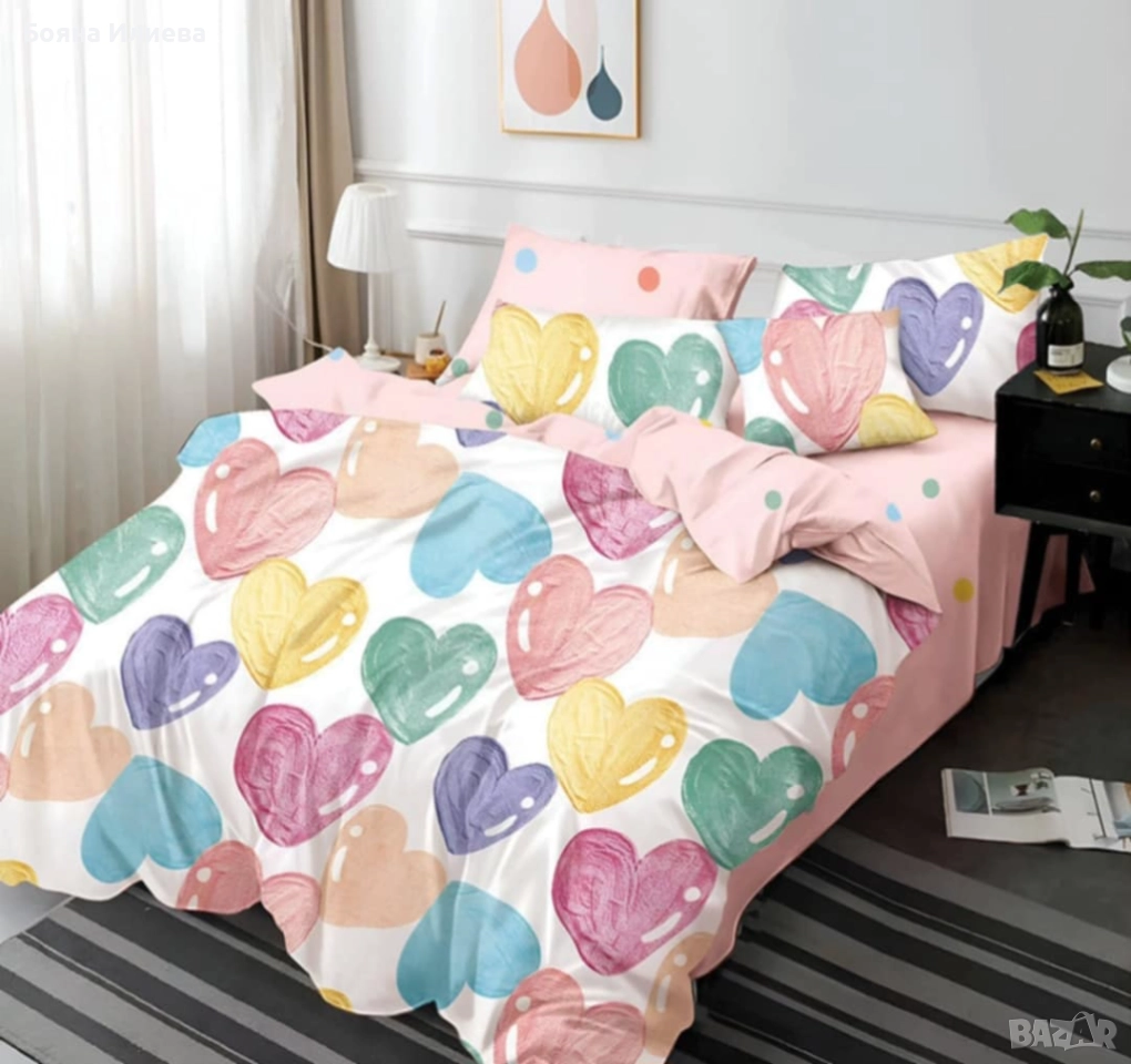 Луксозни двулицеви спални комплекти 6 части , снимка 1