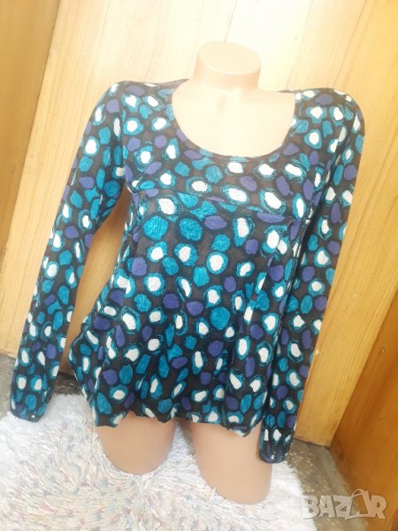 Блуза с дълъг ръкав на точки С, снимка 1